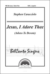 Jesus I Adore Thee SATB choral sheet music cover